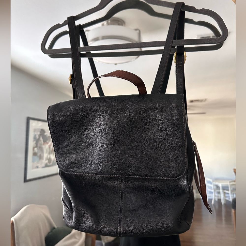 Fossil leather Backpack